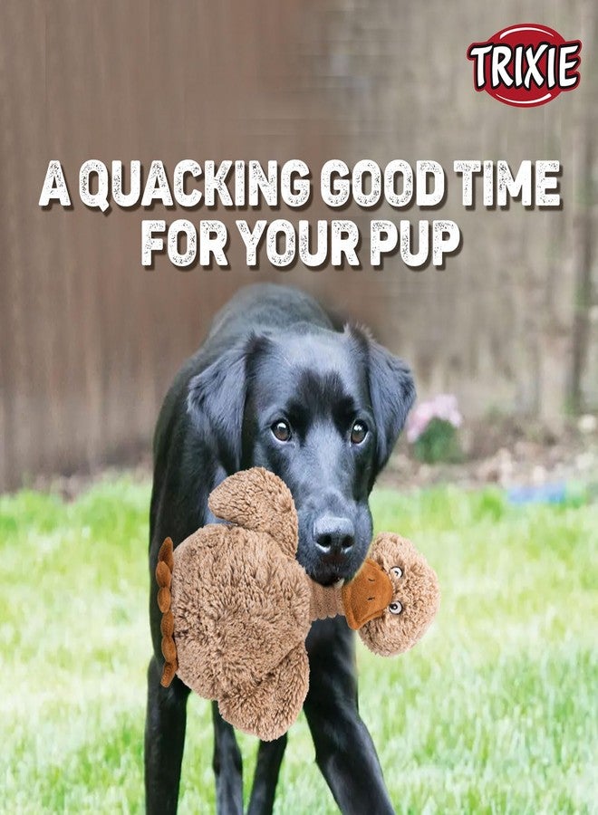 Trixie Animal Plush Toy for Dogs, Soft Cuddly Plush Toy, Made with Polyester, Comes with a Squeaker for Added Fun | Perfect for Both, Indoor & Outdoor Play Sessions - (Duck Plush - 38 cm) - Image 2